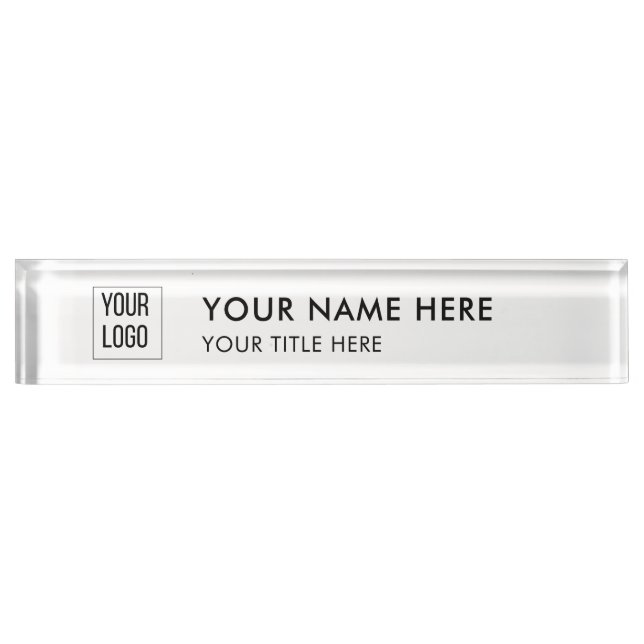 Placa De Nombre Custom Professional Name Plate (Anverso)