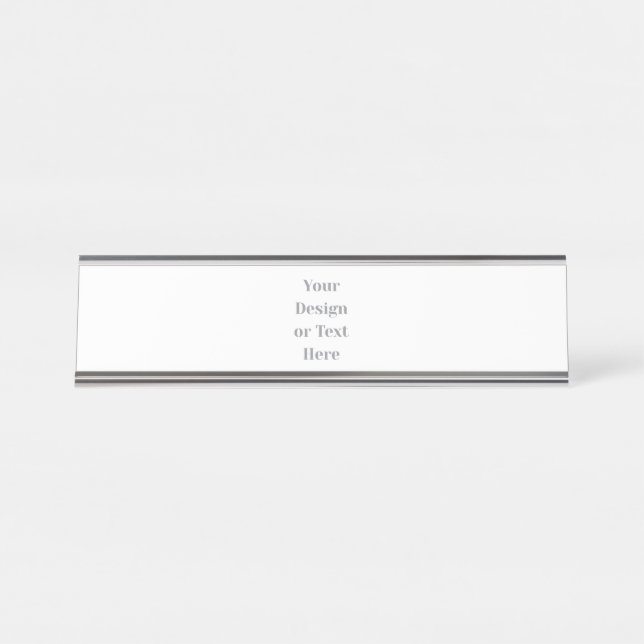 Placa De Nombre Customizable Your Design or Text Here Personalized (Anverso)