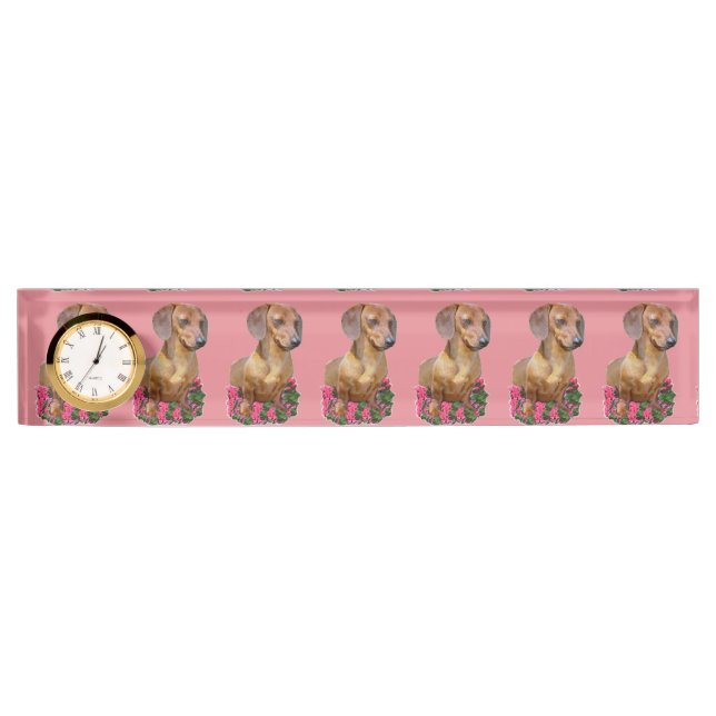 Placa De Nombre Dachshund Lovers Gifts (Anverso)