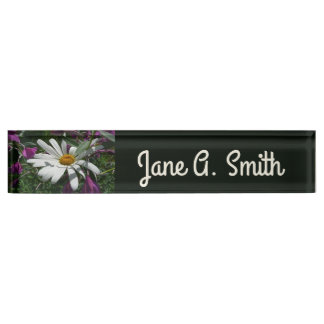 Placa De Nombre Daisy y Chamerion Wildflower