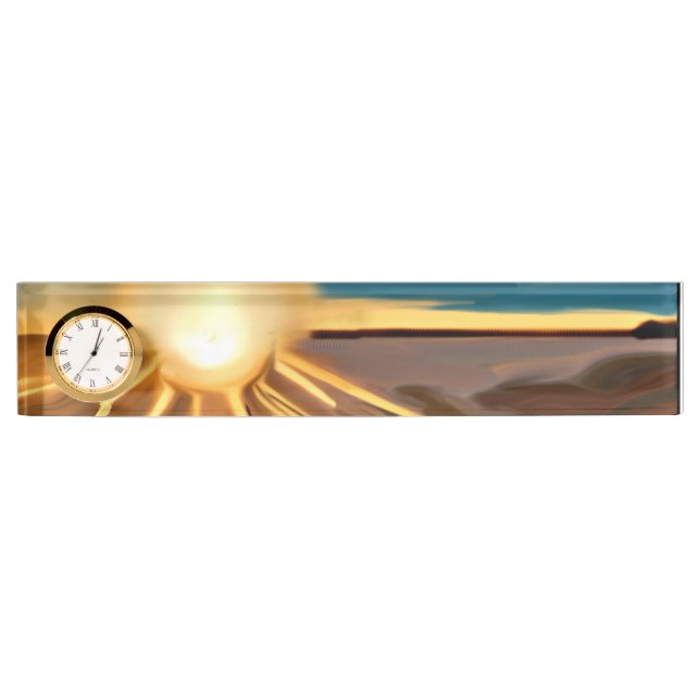 Placa De Nombre Danza del arte abstracto de Cacti (Anverso)