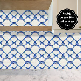 Placa de nombre de casa personalizada azul Azulejo