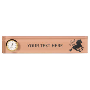 Placa de nombre de color personalizado libre