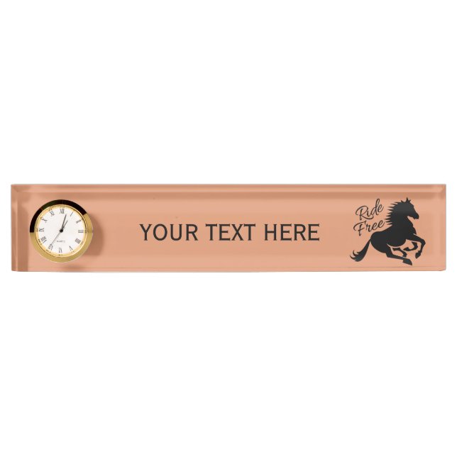 Placa de nombre de color personalizado libre (Anverso)