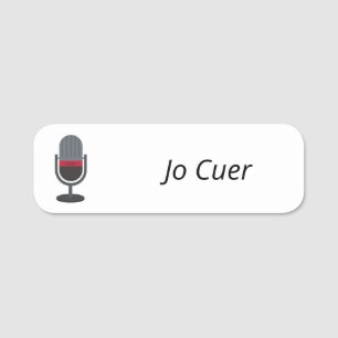 Placa de nombre de Cuer