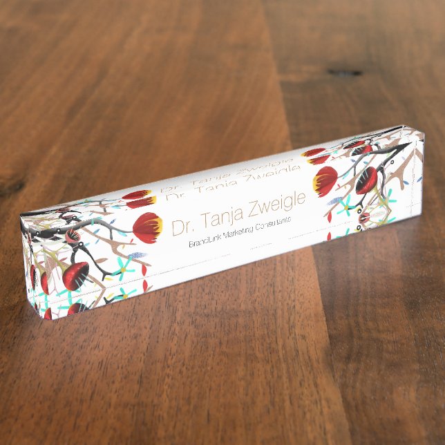 Placa de nombre de diseño asombroso (Lateral)