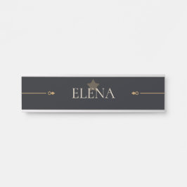 Placa de nombre de entrada Personalizada Quiet Lux