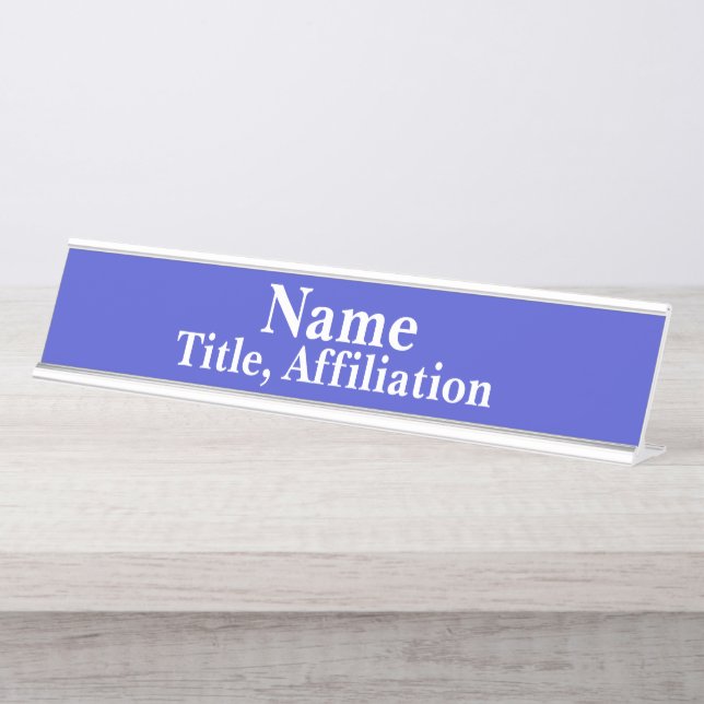 Placa de nombre de escritorio (Anverso)