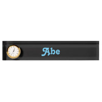Placa de nombre de escritorio Abe