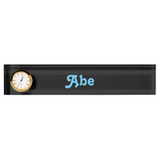 Placa de nombre de escritorio Abe