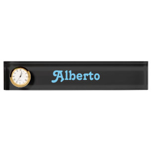 Placa de nombre de escritorio Alberto