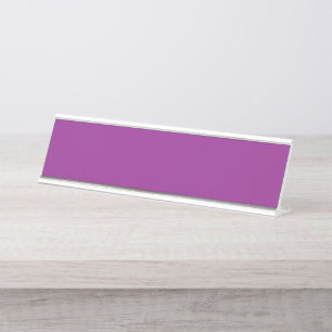 Placa de nombre de escritorio con gradiente rosa S