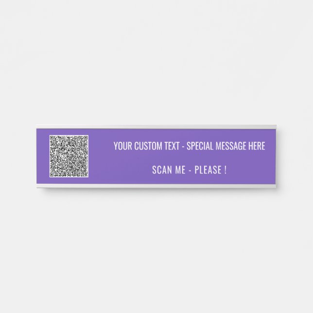 Placa de nombre de escritorio con texto personaliz (Anverso)