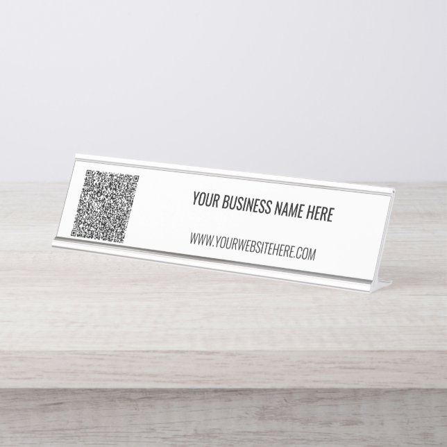 Placa de nombre de escritorio con texto personaliz (Anverso)