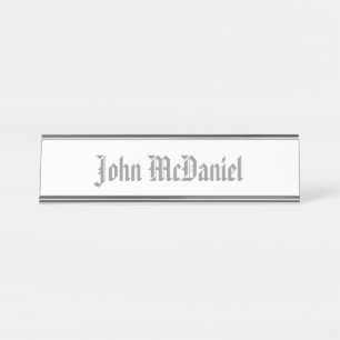 Placa de nombre de escritorio - Cualquier color