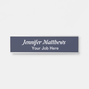 Placa de nombre de escritorio de empleado de ofici