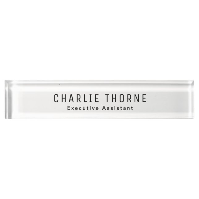 placa de nombre de escritorio del personalizado co (Anverso)