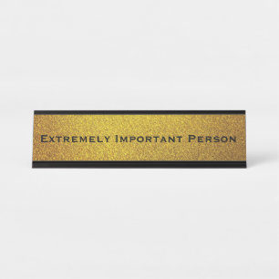 Placa de nombre de escritorio divertida