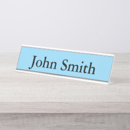 Placa de nombre de escritorio, estándar (2" x 8"),
