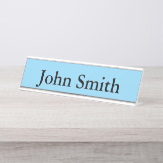 Placa de nombre de escritorio, estándar (2" x 8"),