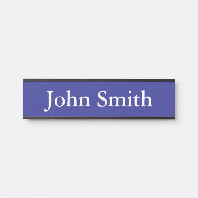 Placa de nombre de escritorio, estándar (2" x 8"), (Anverso)