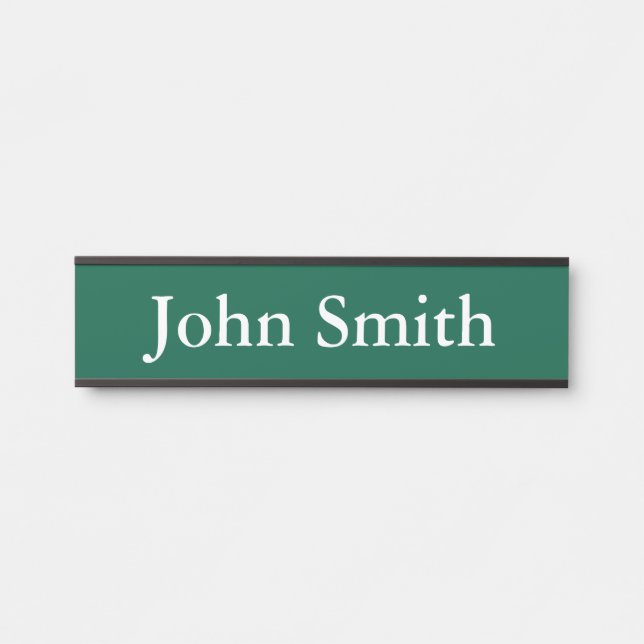 Placa de nombre de escritorio, estándar (2" x 8"), (Anverso)