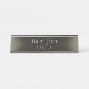 Placa de nombre de escritorio - HAMbyWG - Marrón T
