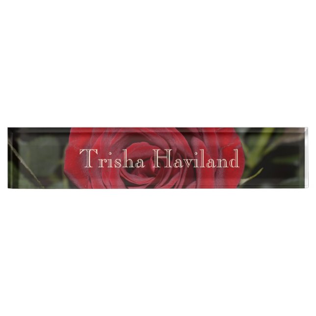 Placa de nombre de escritorio HAMbyWG - Rosa (Anverso)