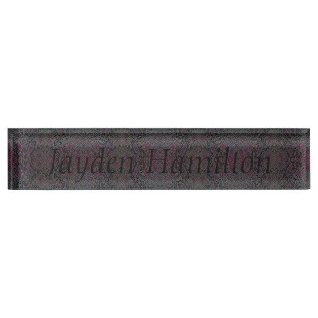 Placa de nombre de escritorio HAMbyWG - Serpiente  (Anverso)