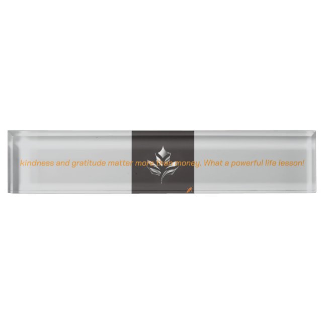 Placa de nombre de escritorio inspirada (Anverso)