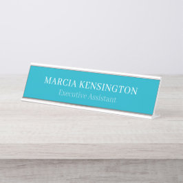 Placa de nombre de escritorio moderna profesional 