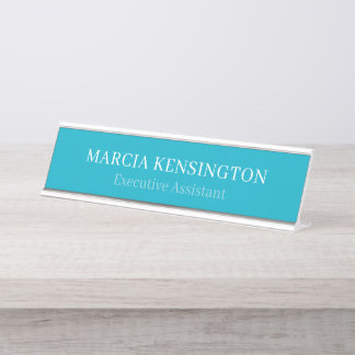 Placa de nombre de escritorio moderna profesional 