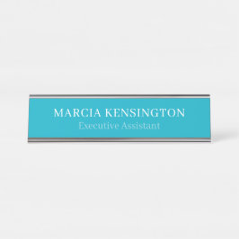 Placa de nombre de escritorio moderna profesional 