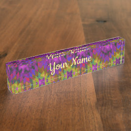 Placa de nombre de escritorio nativo americano