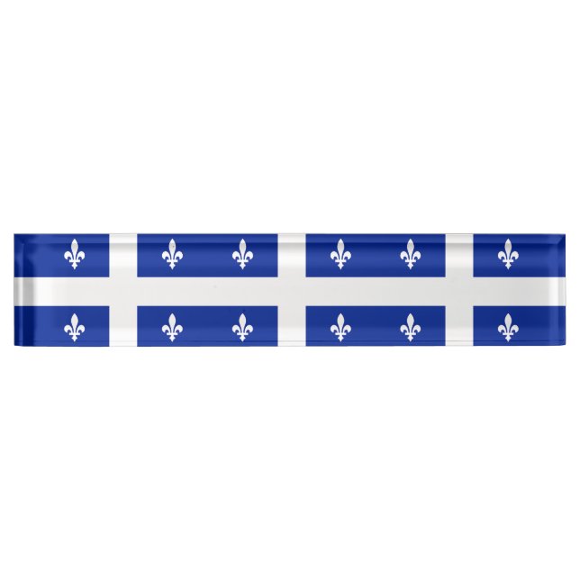 Placa de nombre de escritorio patriótico con bande (Anverso)