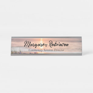 PLACA DE NOMBRE DE ESCRITORIO PERSONALIZADA