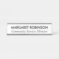 PLACA DE NOMBRE DE ESCRITORIO PERSONALIZADA