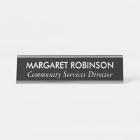 PLACA DE NOMBRE DE ESCRITORIO PERSONALIZADA