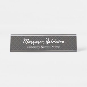 PLACA DE NOMBRE DE ESCRITORIO PERSONALIZADA