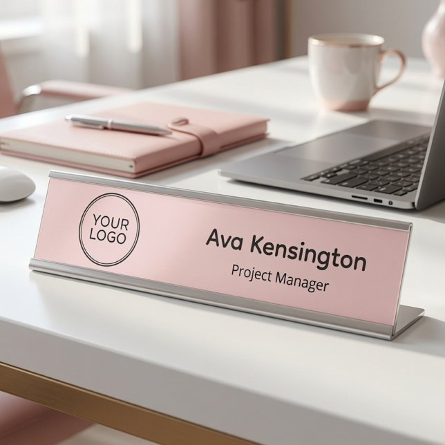 Placa de nombre de escritorio personalizada con lo (Subido por el creador)