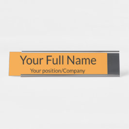 Placa de nombre de escritorio personalizada para d