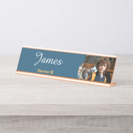 Placa de nombre de escritorio personalizada para e