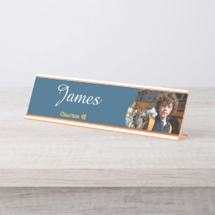 Placa de nombre de escritorio personalizada para e