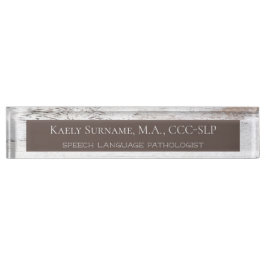 placa de nombre de escritorio Shabby Chic SLP
