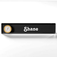 Placa de nombre de escritorio Shane