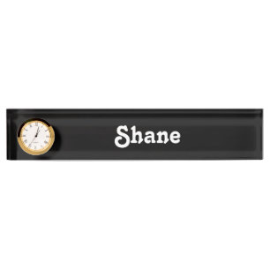 Placa de nombre de escritorio Shane