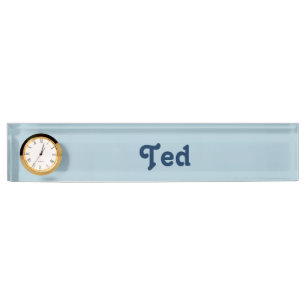 Placa de nombre de escritorio Ted