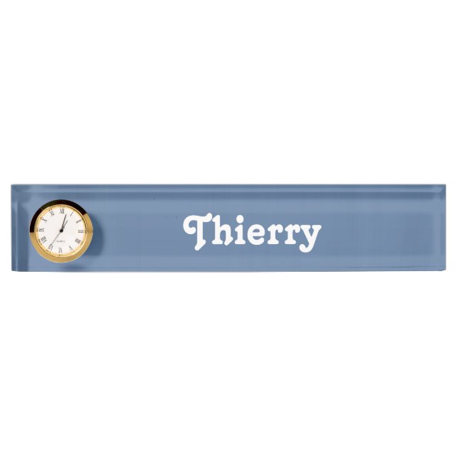 Placa de nombre de escritorio Thierry (Anverso)