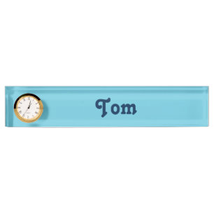 Placa de nombre de escritorio Tom