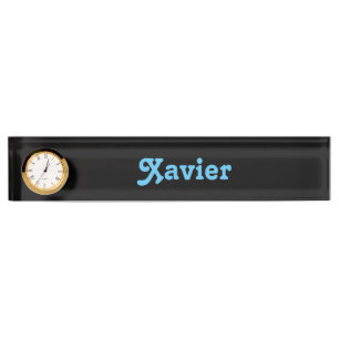 Placa de nombre de escritorio Xavier